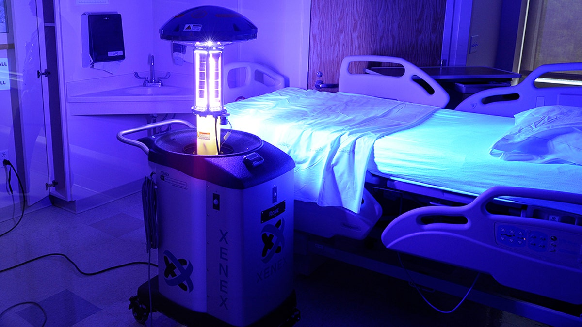 Milford Regional Medical Center recently put into service two germ-fighting robots, made by Xenex, which use high-powered UV rays to eliminate germs in patient rooms, to help fight hospital infections. The robots are about 4-feet tall and named WALL-E and Rosie. 