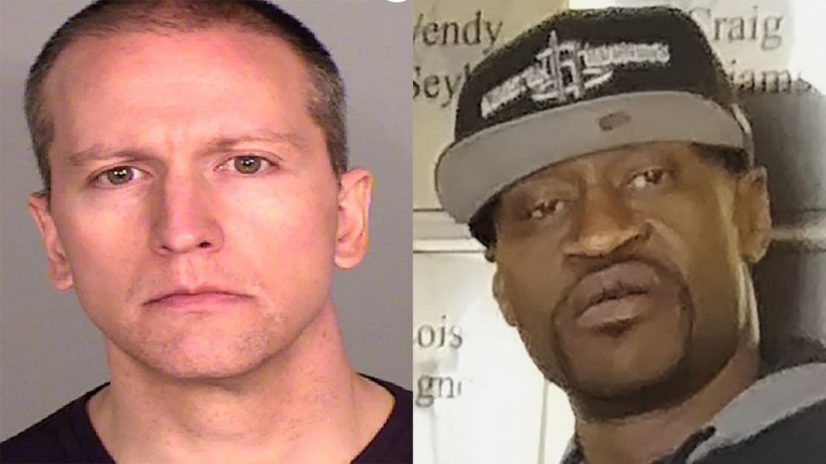 Derek Chauvin, left, faces murder charges in connection with the death of George Floyd.