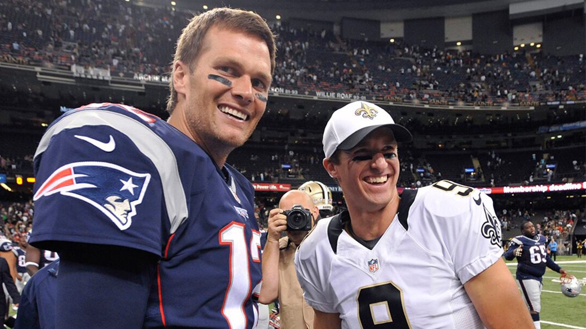 Brady and Brees link up in Week 9. (AP)