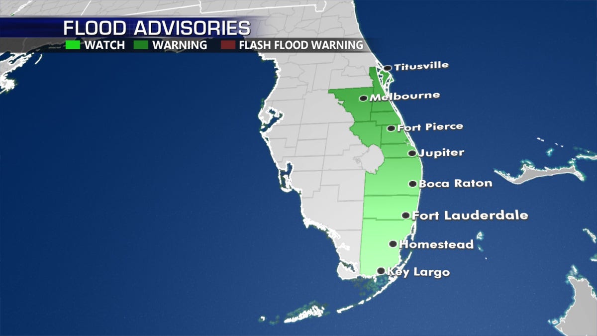 Flood watches have been posted along Florida's East Coast due a tropical disturbance.