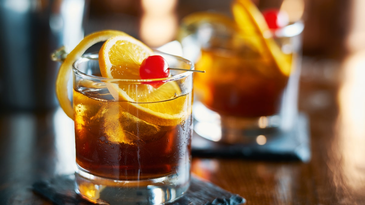 An old fashioned cocktail