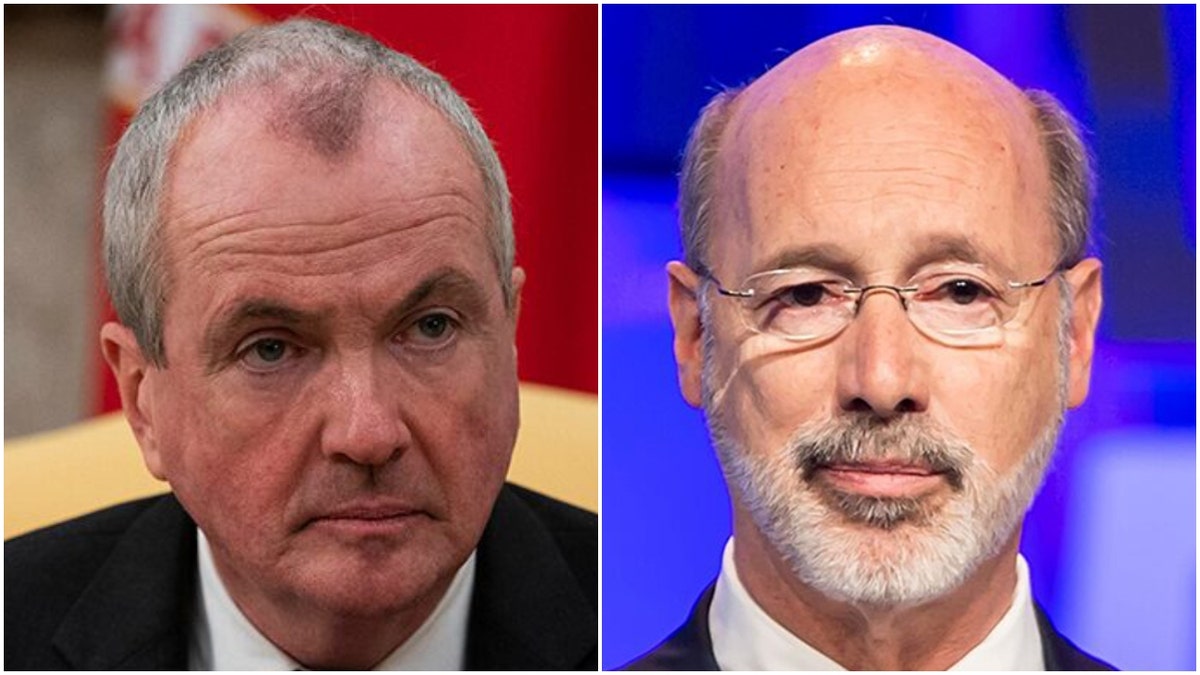 New Jersey Gov. Philip J. Murphy and Pennsylvania Gov. Thomas W. Wolf, both Democrats, instituted sweeping COVID mandates throughout 2020-21.