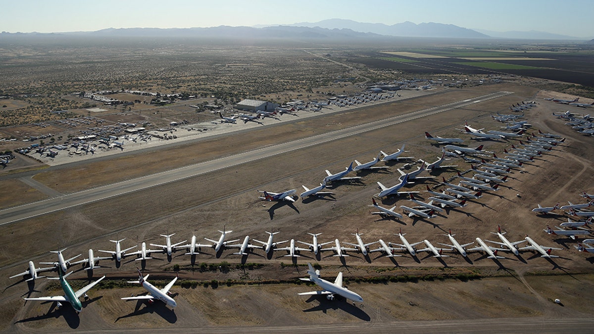 Hundreds of airplanes grounded at boneyard in Arizona due to the