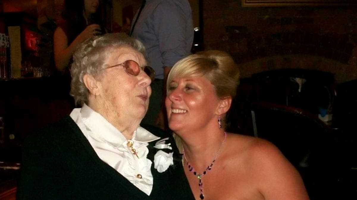 Rose Heeley with her granddaughter, Tracey Appleyard, 49.