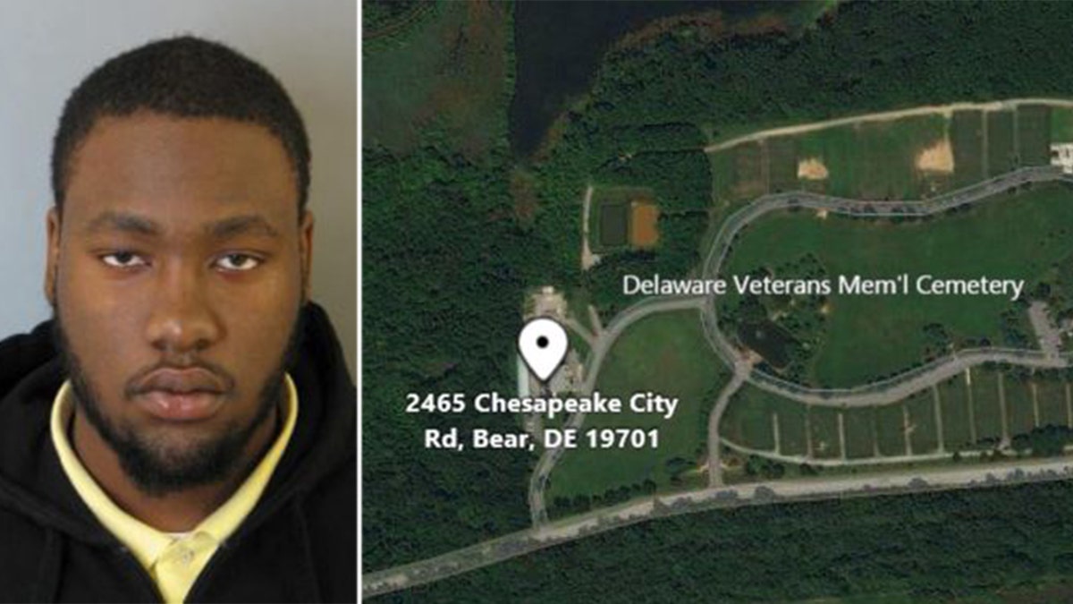 Delaware police released a photo of Sheldon Francis, 29, of Middletown, Del., after a shooting at the Delaware Veterans Memorial Cemetery in Bear left in which an elderly couple was shot and died.