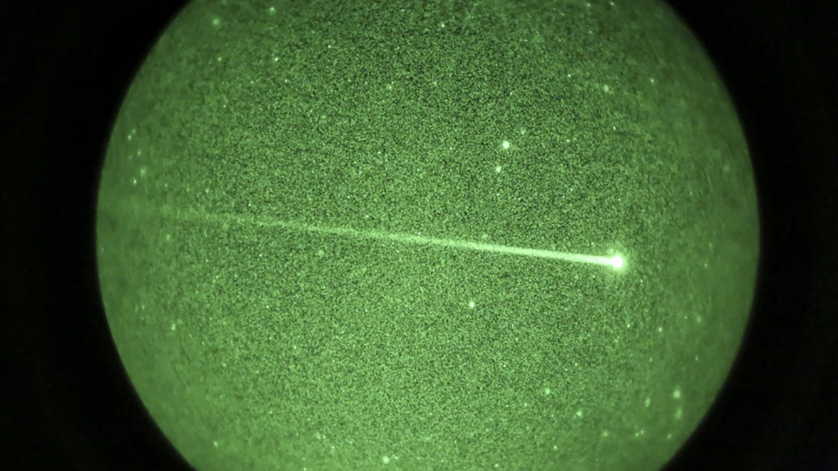 An Air Force AC-130W assigned to Joint Special Operations Air Component marks a target with an infrared laser during an aviation operation in support of sea control training evolution May 19, 2020.