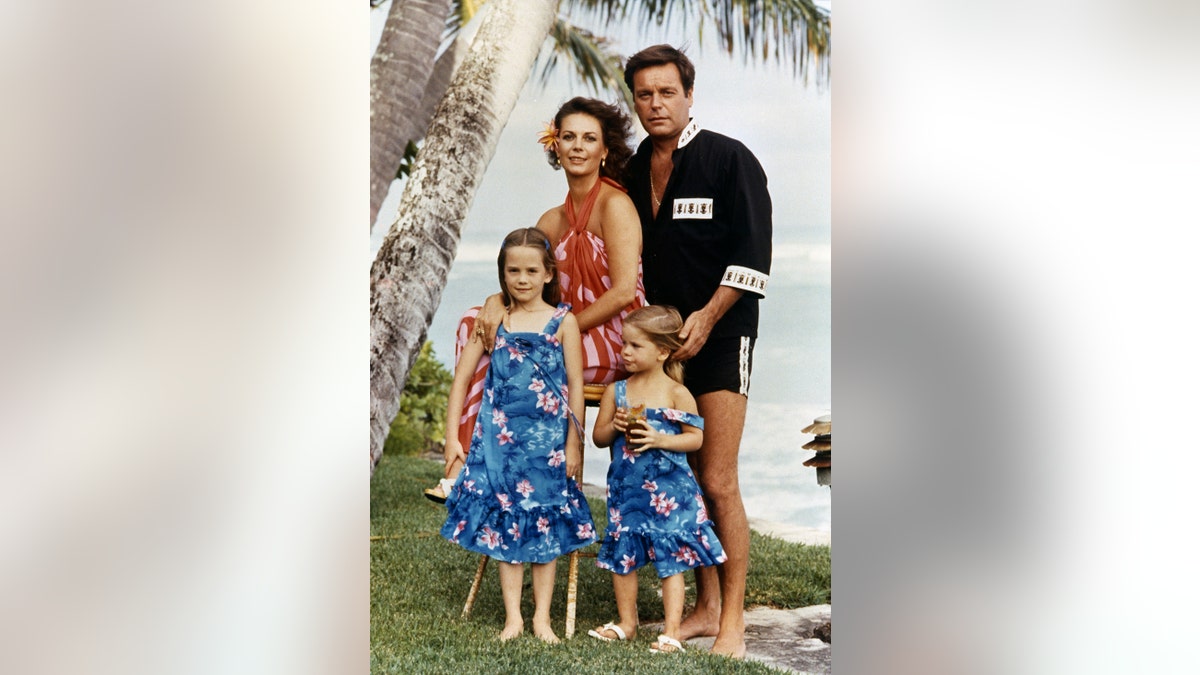 Natalie Wood with Robert Wagner along with Natasha Gregson Wagner and Courtney Wagner.