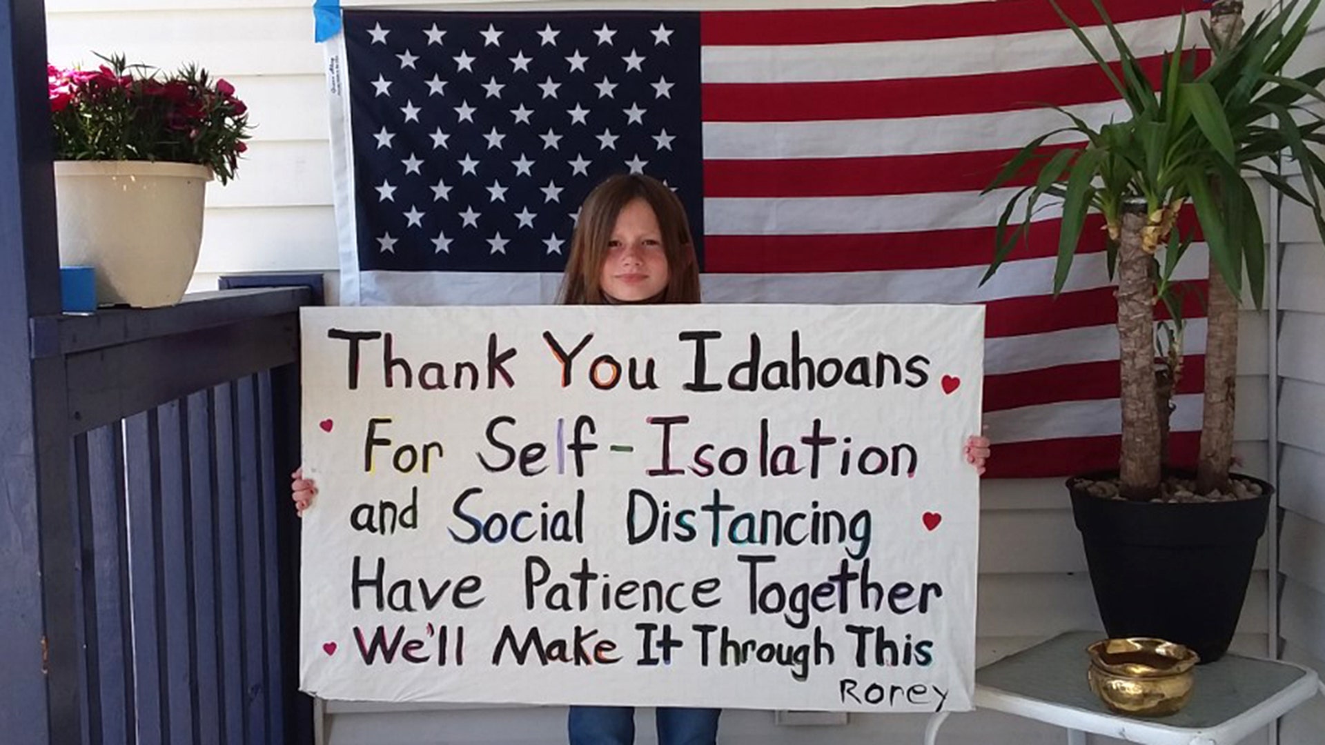 Rorey loves her state.