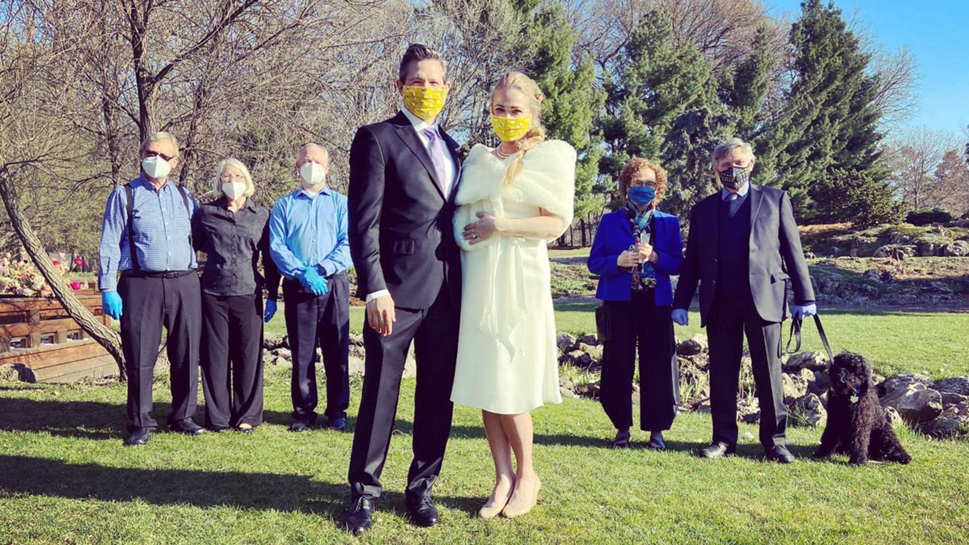 Hello! We got married April 25th after having to cancel our original wedding plans. Additionally I am 27 weeks pregnant! Let me know if you would like more photos or more of our story! Warmly, Hanna Zipes Basel