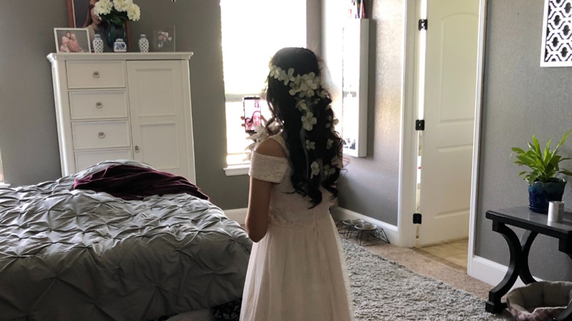 This is my wife talking to her family in the Philippines via FaceTime immediately after our Quarantine wedding. She arrived in the U.S. on a K1 visa just before the pandemic started. Her father died suddenly in the Philippines three weeks after she arrived in Texas. There was no way to get her home for his military funeral. I’ll never forget this happy moment with all that has happened in such a short period of time.. God bless you all.. FR🇺🇸🇺🇸DOM ON