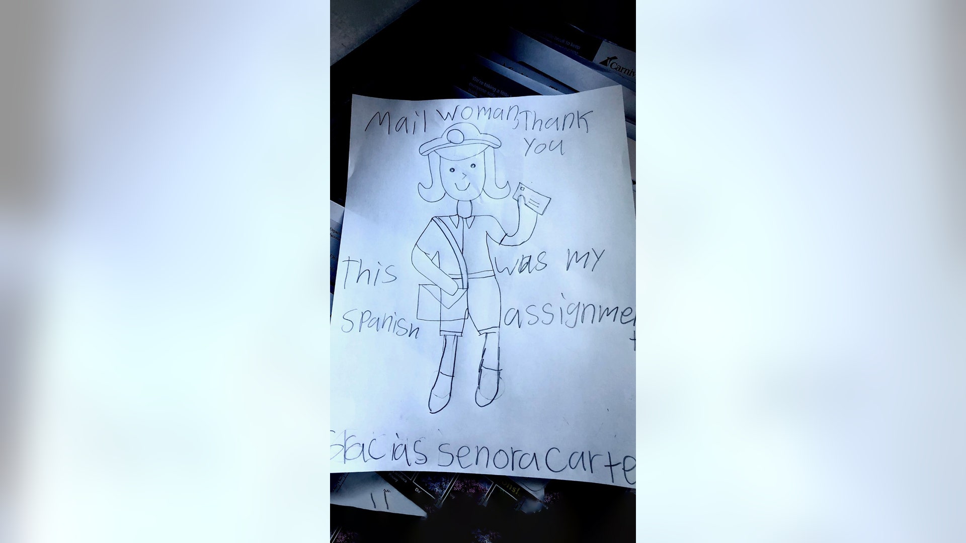 I’ve been delivering mail throughout this pandemic. It really cheers me up and gives me a feeling of appreciation when I open a mailbox and see this. I’ve also received masks, hand sanitizer, and even cookies from other customers. I love what I do and I’m glad I can help be a small part of normalcy for my customers as we get through this.