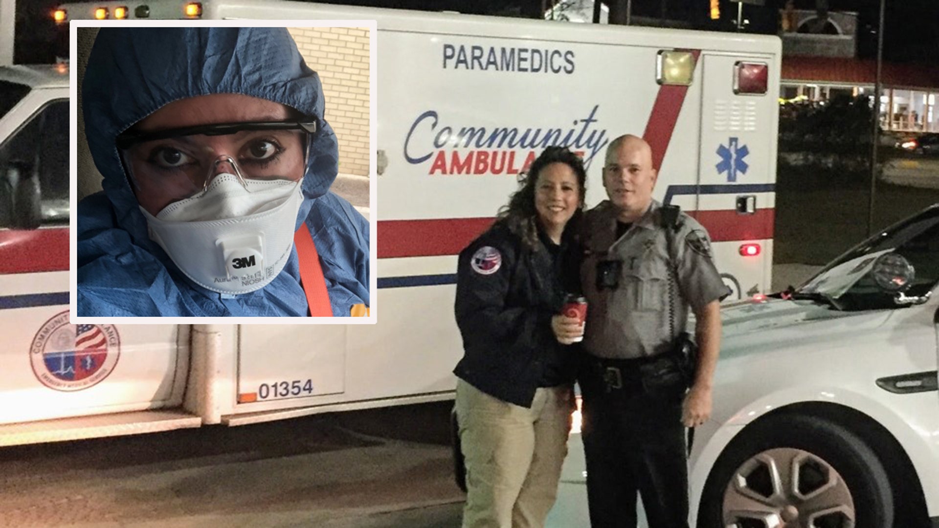 This is my wife, soulmate and the light at the end of my day. Her name is Heather Parks and I love her so. She is a medic for our local ambulance service (Community) here on Macon GA. She is selfless and it brings her great joy to help those through her job that are going through some of the scariest times with their health. I know and have come to terms with her going to work everyday and being exposed to who knows what and I support her in every way, because I know that she loves her job and enjoys helping people. When the COVID-19 started to hit our area hard my concern for her safety grew as the hospital and a ambulance services became overwhelmed. The first time she had to transport a COVOD-19 patient and I seen her in full hazmat gear my heart dropped. I fell to my knees and asked the Lord to protect her (which he does). I asked her if she wanted to quit so that she wouldn’t be exposed and she said “no honey this is what I signed up for and these people need help, we must be there for them”. Since then she has transported several more patients at their time of greatest need.I know that they are receiving the greatest compassion and care possible from not only my wife but all of her partners, nurses doctors and first responders here in our area. So to my wife, my HERO I give a shout out to you and all of our heroes who are risking everything to be there for those during their greatest need. I love you My Hero Psalm 91
