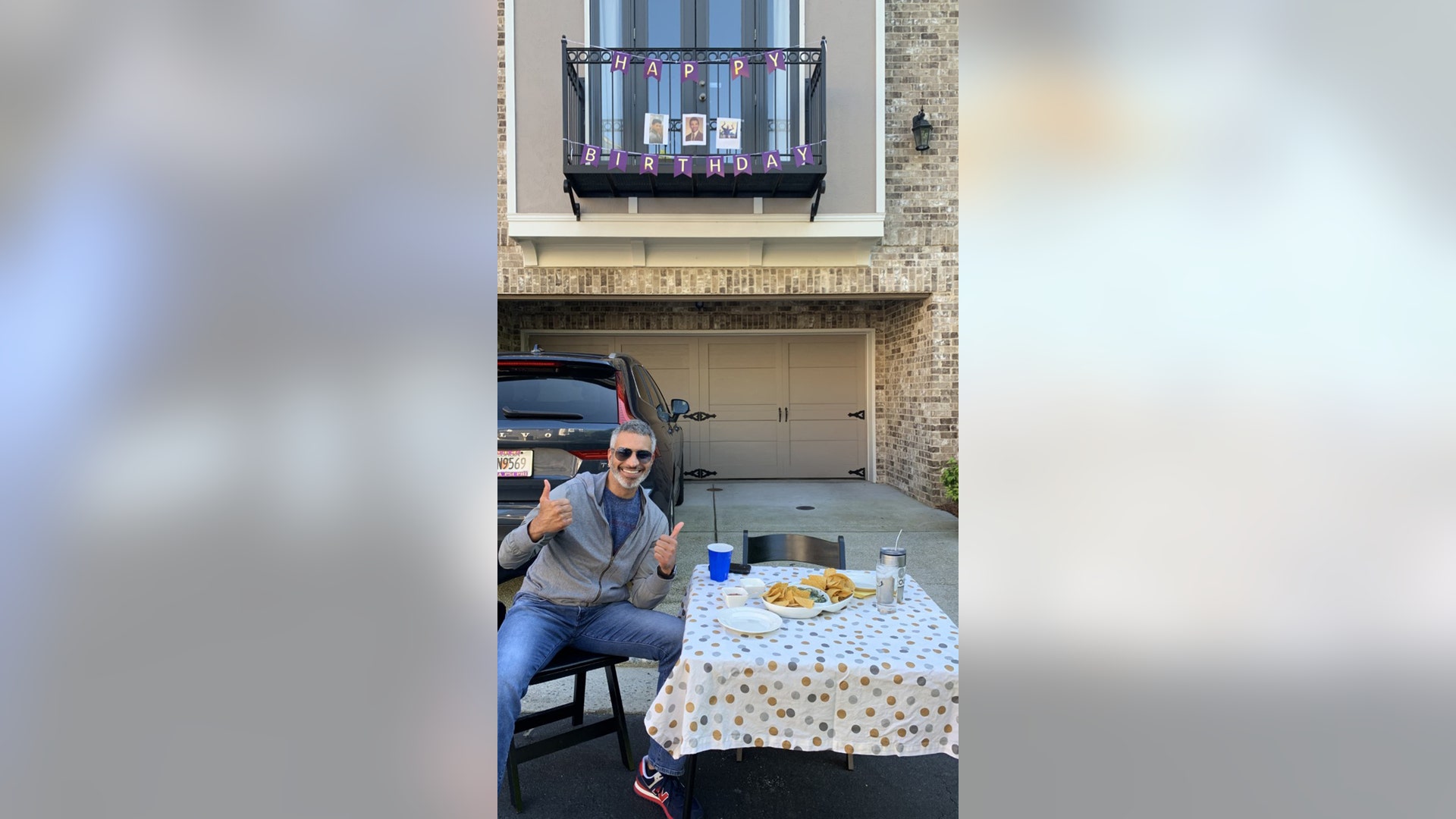 So happy to celebrate my husband’s birthday be decorating the house and having neighbors walk by with birthday wishes. During all of the hardships one great thing has been the new friendships with neighbors forged during this time. Happy Birthday Sean!