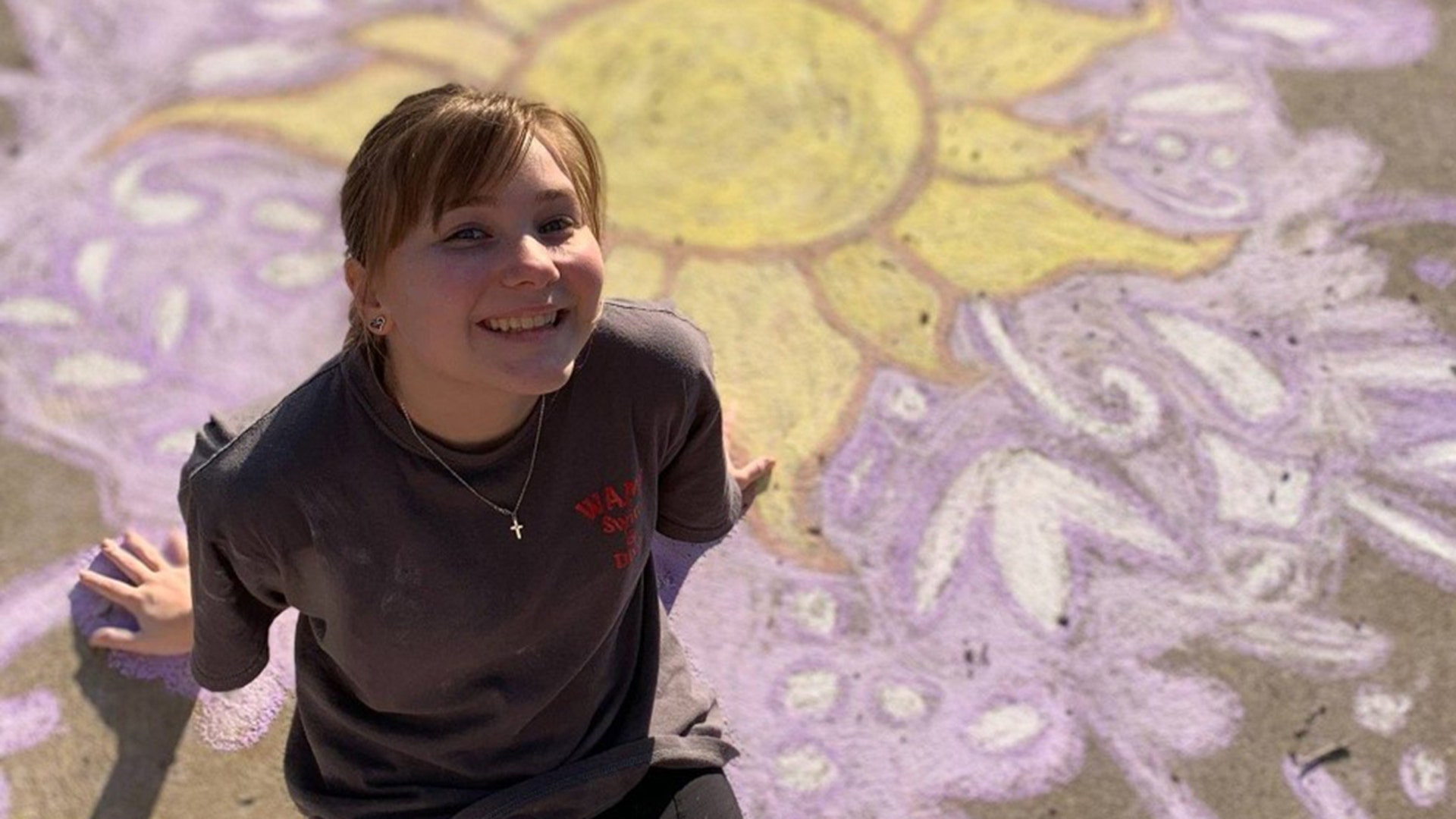 Hi! My daughter, Torri Zanella, enjoyed drawing this for her 14th birthday. It's the symbol from her favorite movie, Tangled, and to her it expresses hope! If you select this, will we be notified so we can watch for it? Please keep fighting to keep spirits high! Thanks and stay healthy! Katie Zanella, Pittsburgh Pa