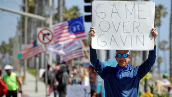 Huntington Beach protest targets California’s coronavirus curfew
