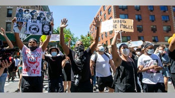 Hundreds of NYC protesters demand justice for George Floyd a day after violent riots