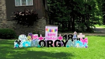 Birthday display on family's lawn takes unexpected NSFW turn, leaves Twitter laughing