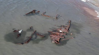 Storm reveals 120-year-old shipwreck in Great Salt Lake
