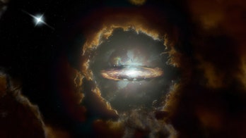 Massive, rotating disk galaxy from the early universe discovered