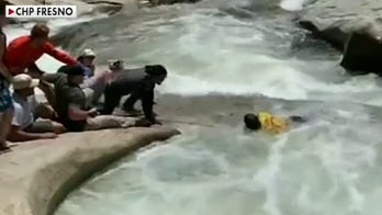 Off-duty California police officer describes dramatic rescue of hiker caught in whirlpool