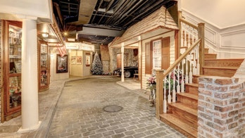 Maryland mansion for sale comes with Christmas village complete with cobblestone streets in basement