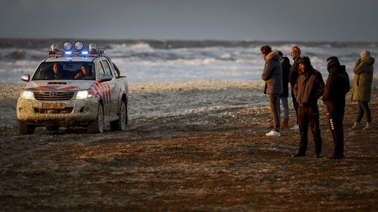 Five surfers drown in the Netherlands after getting into 'avalanche-like' sea foam during storm
