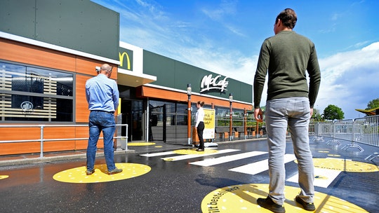 Netherlands McDonald's tests social distancing-inspired redesign for post lockdown business