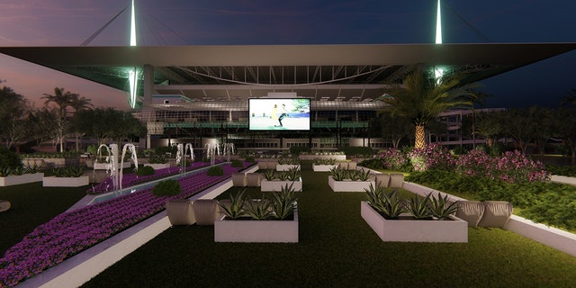 Hard Rock Stadium will have outdoor gatherings. (Courtesy Miami Dolphins)