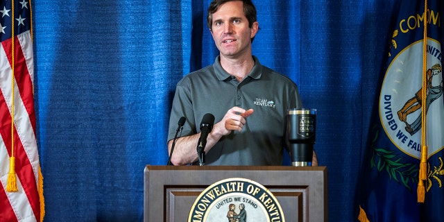 On Friday, May 8, 2020, a federal court halted Kentucky Gov. Andy Beshear's temporary ban on mass gatherings from applying to in-person religious services, clearing the way for Sunday church services. (Ryan C. Hermens/Lexington Herald-Leader via AP)