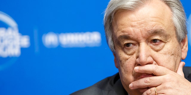 U.N. Secretary-General Antonio Guterres, pitcured in Dec. 17, 2019, urged faith leaders Tuesday to pushback on misinformation about the coronavirus pandemic, urging them to promote the World Health Organization. (Salvatore Di Nolfi/Keystone via AP, File)