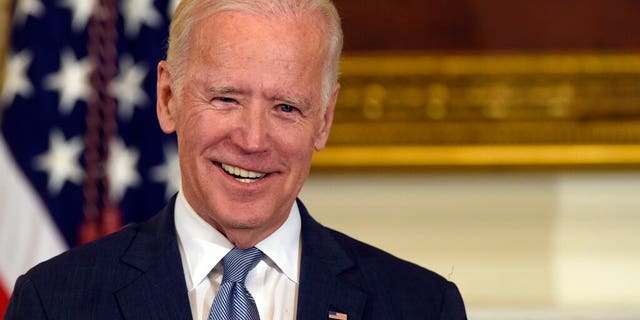 In this Jan. 12, 2017, file photo Vice President Joe Biden listens during a ceremony in the State Dining Room of the White House in Washington, where President Barack Obama presented him with the Presidential Medal of Freedom. (AP Photo/Susan Walsh)