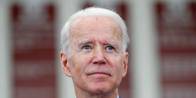 In this March 9, 2020, file photo Democratic presidential candidate former Vice President Joe Biden speaks during a campaign rally at Renaissance High School in Detroit. Biden has the chance to clinch the Democratic presidential nomination Tuesday. (AP Photo/Paul Sancya)
