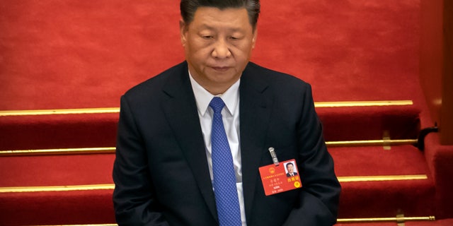 Chinese President Xi Jinping attends the closing session of China's National People's Congress in Beijing in May. (AP)