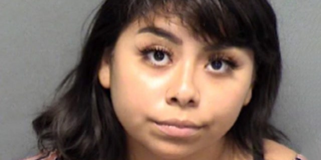 Andrea Santarelly, 19, was arrested for an April 15 incident when she allegedly intentionally damaged another car in the drive-thru lane.