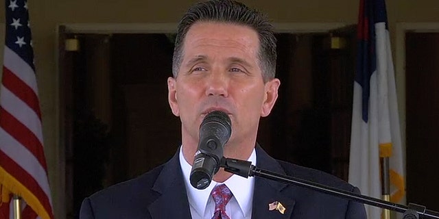 Pastor Charles Clark III, co-pastor of Solid Rock Baptist Church in Berlin, New Jersey, speaking at a press conference Wednesday saying his church and others are going to open with or without permission from the governor.