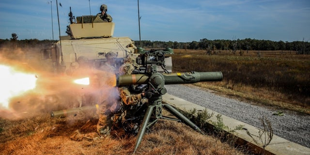 U.S. Army Soldiers from Delta Company, 3rd Battalion, 187th Infantry Regiment, 3rd Brigade Combat Team, 101st Airborne Division (Air Assault), fire the TOW missile system during a live fire at Fort Campbell, Ky. Oct. 24, 2018 - file photo.