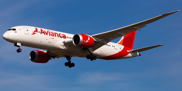 EL PRAT DE LLOBREGAT, SPAIN - JANUARY 26, 2020: Passenger jet airliner Boeing 787-8 Dreamliner of Colombian airline Avianca with N783AV registration landing in International El Prat Airport in Barcelona