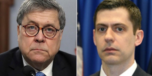 Attorney General William Barr, left, has asked U.S. Attorney John Bash to review "unmasking" before and after the 2016 election.