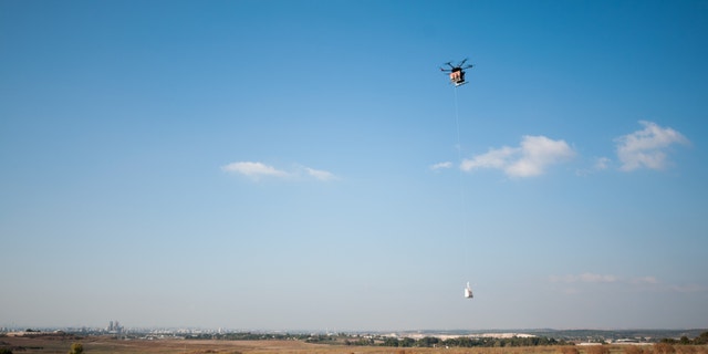 Flytrex drones, one of which is seen here, are taking part in the new program.