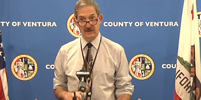 Dr. Robert Levin, director of Ventura County Public Health, speaking at a COVID-19 press briefing.