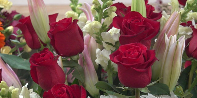 Some of the beautiful flowers shown here include stunning red roses. On "Fox and Friends Weekend," florists Gerard and Marie Laquaglia of New Jersey demonstrated how to build gorgeous spring flower arrangements.