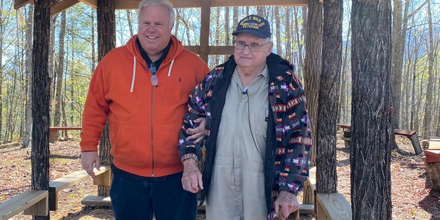 Rev. Fred Lunsford and Greg Mathis, pastor of Mud Creek Baptist Church.