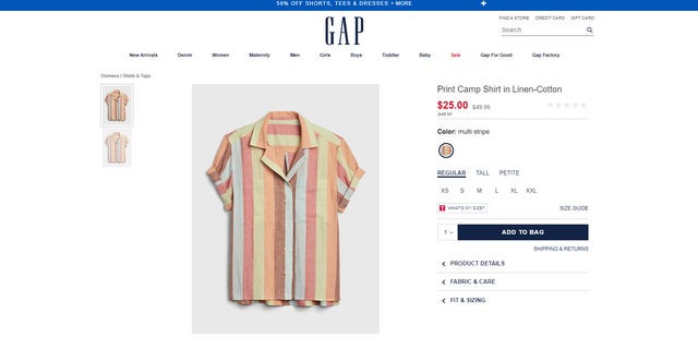 the gap camp shirt