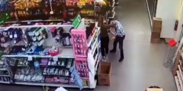 A man can be seen wiping his face on a Dollar Tree employee's shirt in Michigan after being told he needed to wear a mask, according to police.