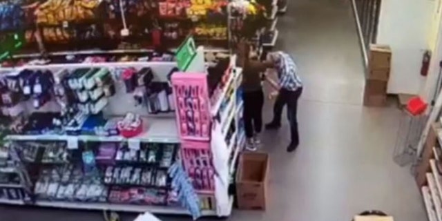 A man can be seen wiping his face on a Dollar Tree employee's shirt in Michigan after being told he needed to wear a mask, according to police.