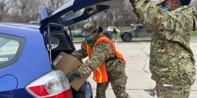 Ohio National Guard soldiers were deployed to help all food banks across the state.