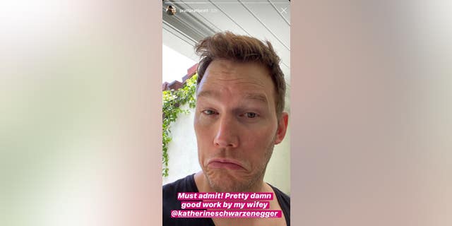 Chris Pratt debuting his new look. 