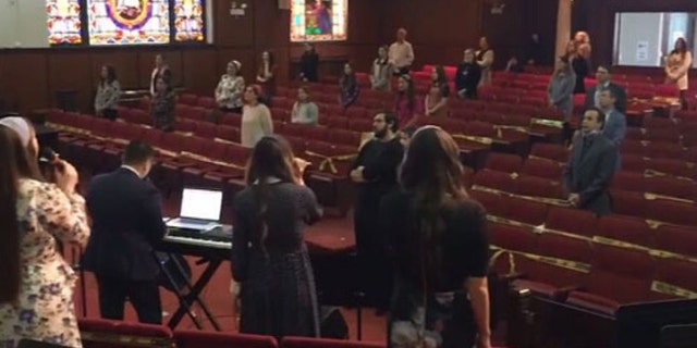 Elim Romanian Pentecostal Church in Chicago held a service May 10, in defiance of Gov. J.B. Pritzker's stay-at-home orders during the coronavirus pandemic as states begin to reopen. (Liberty Counsel)