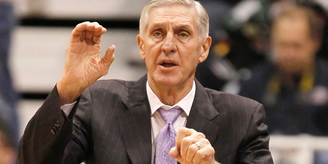 Jerry Sloan won 1,000 games as the Jazz's head coach. (Photo by George Frey/Getty Images)