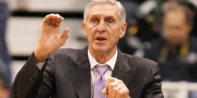 Jerry Sloan won 1,000 games as the Jazz's head coach. (Photo by George Frey/Getty Images)